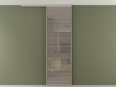 Перегородка Формато вдоль стены на потолок 1 створка