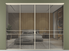 Перегородка Formato внутри проёма 4 створки