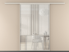 Перегородка Mosaic вдоль стены 2 створки