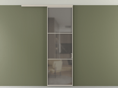 Перегородка Формато вдоль стены на потолок 1 створка