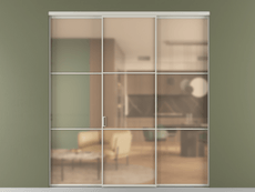 Перегородка Formato внутри проёма 3 створки