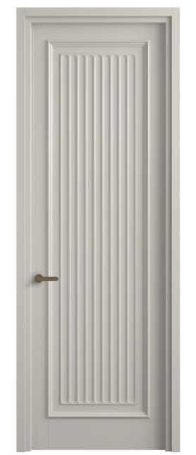 Дверь межкомнатная 6701 МОС . Цвет Матовый облачно-серый. Материал Гладкая эмаль. Коллекция Шарм. Картинка.