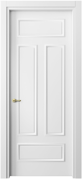 Дверь межкомнатная 8143 МБЛ. Цвет Матовый белоснежный. Материал Гладкая эмаль. Коллекция Paris. Картинка.