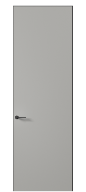 Дверь межкомнатная 0010 АКП МНСР. Цвет Матовый нейтральный серый. Материал Гладкая эмаль. Коллекция Planum Pro. Картинка.