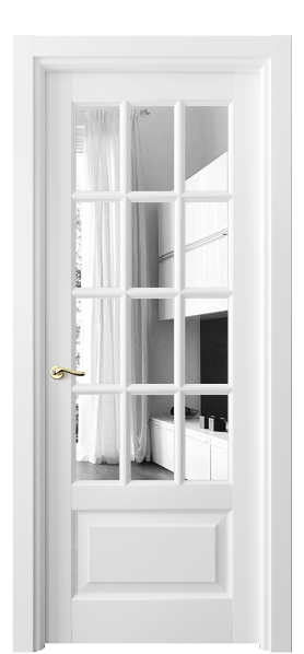 Дверь межкомнатная 0728 ББЛ ЗЕР. Цвет Бук белоснежный. Материал Массив бука эмаль. Коллекция Lignum. Картинка.