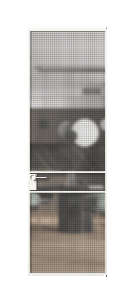 Дверь межкомнатная АЛПЛ040.02 Mesh silver БЕЛ. Цвет Алюминий Белый. Материал Алюминий. Коллекция Formato. Картинка.