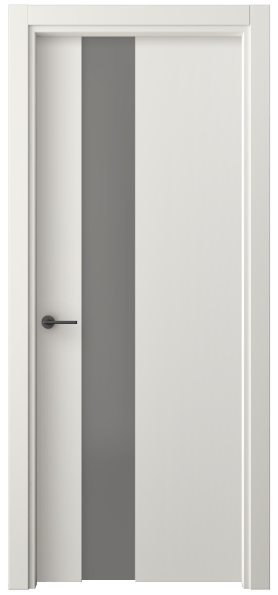 Дверь межкомнатная 4224 СТБЛ СЕР САТ. Цвет Софт-тач белоснежный. Материал Полипропилен. Коллекция Freedom. Картинка.