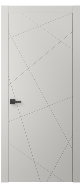 Дверь межкомнатная 8048 МСР. Цвет Матовый серый. Материал Гладкая эмаль. Коллекция Linea. Картинка.