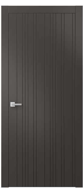 Дверь межкомнатная 8051 МАН. Цвет Матовый антрацит. Материал Гладкая эмаль. Коллекция Linea. Картинка.