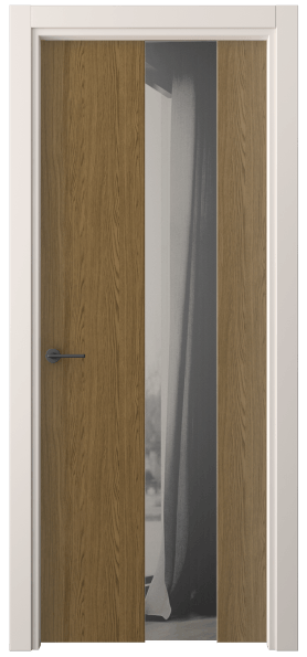 Дверь межкомнатная 4226 ТФД ДВ ЗЕР СЕР. Цвет Торфяной дуб. Материал Ламинатин. Коллекция Freedom. Картинка.