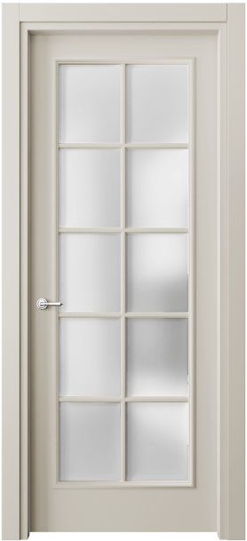 Дверь межкомнатная 8102 МОС САТ. Цвет Матовый облачно-серый. Материал Гладкая эмаль. Коллекция Paris. Картинка.