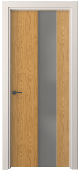 Дверь межкомнатная 4226 ВНД СЕР САТ. Цвет Ванильный дуб. Материал Ламинатин. Коллекция Freedom. Картинка.