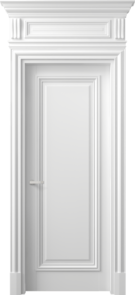 Дверь межкомнатная 7301 МБЛ . Цвет Матовый белоснежный. Материал Гладкая эмаль. Коллекция Антик. Картинка.