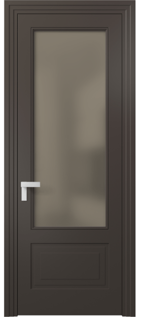 Межкомнатная дверь 8342 МАН Бронза сатин. Цвет Матовый антрацит. Материал Гладкая эмаль. Коллекция Rocca. Фото. Дверь межкомнатная 8342 МАН Бронза сатин. Цвет Матовый антрацит. Материал Гладкая эмаль. Коллекция Rocca. Картинка.