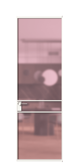 Дверь межкомнатная АЛПЛ040.02 САТ РОЗ БЕЛ. Цвет Алюминий Белый. Материал Алюминий. Коллекция Formato. Картинка.