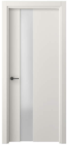 Дверь межкомнатная 4224 СТБЛ САТ. Цвет Софт-тач белоснежный. Материал Полипропилен. Коллекция Freedom. Картинка.