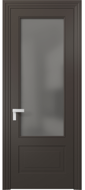 Межкомнатная дверь 8342 МАН Серый сатин. Цвет Матовый антрацит. Материал Гладкая эмаль. Коллекция Rocca. Фото. Дверь межкомнатная 8342 МАН Серый сатин. Цвет Матовый антрацит. Материал Гладкая эмаль. Коллекция Rocca. Картинка.