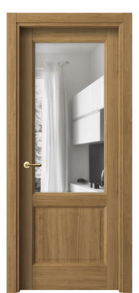 Дверь межкомнатная 1422 ГОР ПРОЗ. Цвет Грецкий орех. Материал Ламинатин. Коллекция Галант. Картинка.