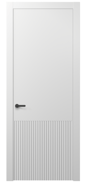 Дверь межкомнатная АКП 8645 МБЛ. Цвет Матовый белоснежный. Материал Гладкая эмаль. Коллекция Alba. Картинка.
