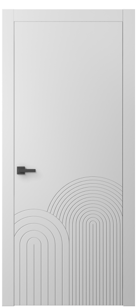 Дверь межкомнатная АКП 8059 МБЛ Матовый белоснежный. Цвет Матовый белоснежный. Материал Гладкая эмаль. Коллекция Linea. Картинка.