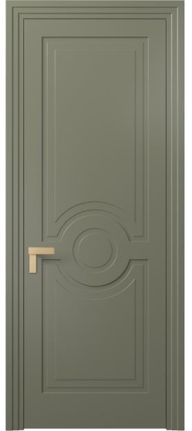 Дверь межкомнатная 8361 МОТ. Цвет Матовый оливковый тёмный. Материал Гладкая эмаль. Коллекция Rocca. Картинка.