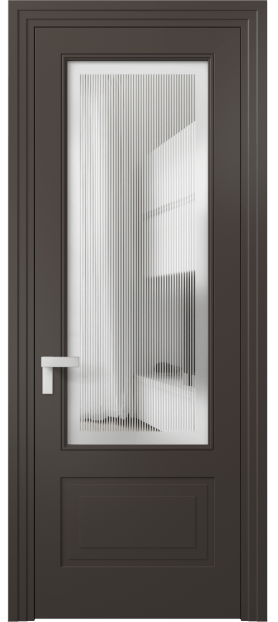 Межкомнатная дверь 8342 МАН Сатин с гравировкой Rocca. Цвет Матовый антрацит. Материал Гладкая эмаль. Коллекция Rocca. Фото. Дверь межкомнатная 8342 МАН Сатин с гравировкой Rocca. Цвет Матовый антрацит. Материал Гладкая эмаль. Коллекция Rocca. Картинка.