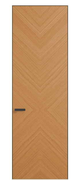 Дверь межкомнатная 0205 ДМНМР Дуб миндальный матовый. Цвет Дуб миндальный матовый рифт. Материал Радиальный шпон Naturwood. Коллекция Rift. Картинка.
