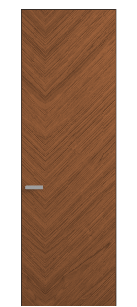 Дверь межкомнатная АКП 0201 ОМДМР Орех медный матовый. Цвет Орех медный матовый рифт. Материал Радиальный шпон Naturwood. Коллекция Rift. Картинка.