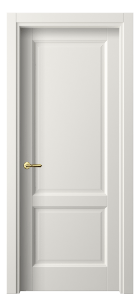 Дверь межкомнатная 1421 СТБЛ. Цвет Софт-тач белоснежный. Материал Полипропилен. Коллекция Galant. Картинка.