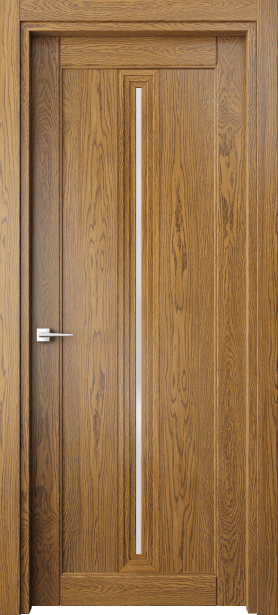 Дверь межкомнатная 6123 ДМД САТ. Цвет Дуб медовый. Материал Массив дуба. Коллекция Ego. Картинка.