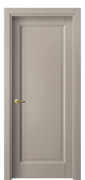 Дверь межкомнатная 1401 МБСК. Цвет Матовый бисквитный. Материал Гладкая эмаль. Коллекция Galant. Картинка.