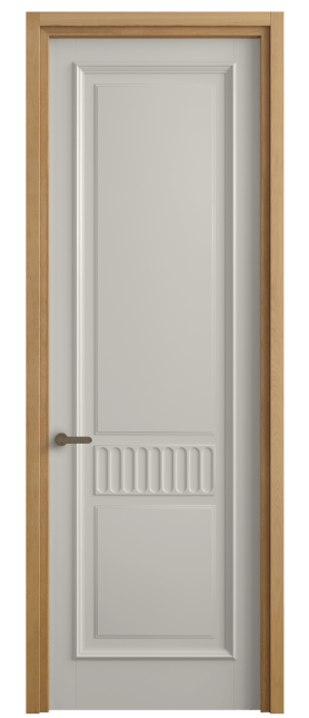 Дверь межкомнатная 6707 БОС. Цвет Бук облачный серый. Материал Массив бука эмаль. Коллекция Charm. Картинка.