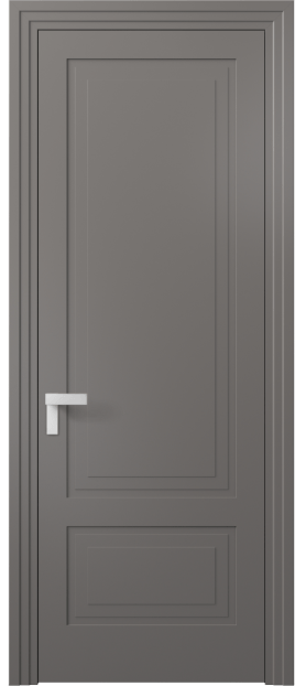 Дверь межкомнатная 8341 МКЛС. Цвет Матовый классический серый. Материал Гладкая эмаль. Коллекция Rocca. Картинка.
