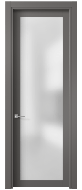 Межкомнатная дверь 2102 МКЛС САТ. Цвет Матовый классический серый. Материал Гладкая эмаль. Коллекция Planum. Фото. Дверь межкомнатная 2102 МКЛС САТ. Цвет Матовый классический серый. Материал Гладкая эмаль. Коллекция Planum. Картинка.